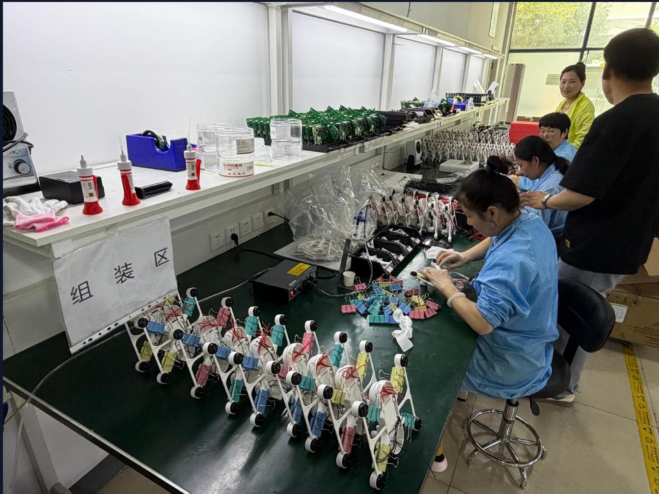 Hand assembly of drone units, Nanjing
